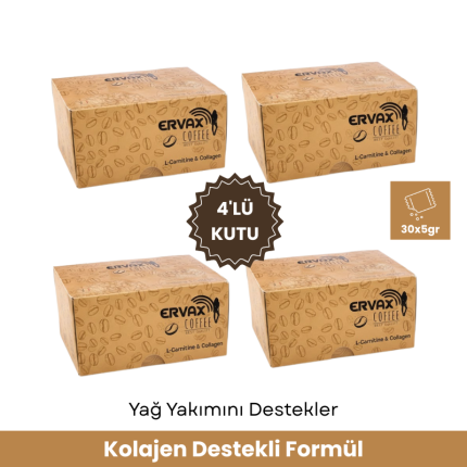Ervax Collagen Kahvesi Dörtlü Kutu